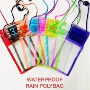 Waterproof Mobile Pouch with Neck Strap | Rain Protector Cover for All Smartphones